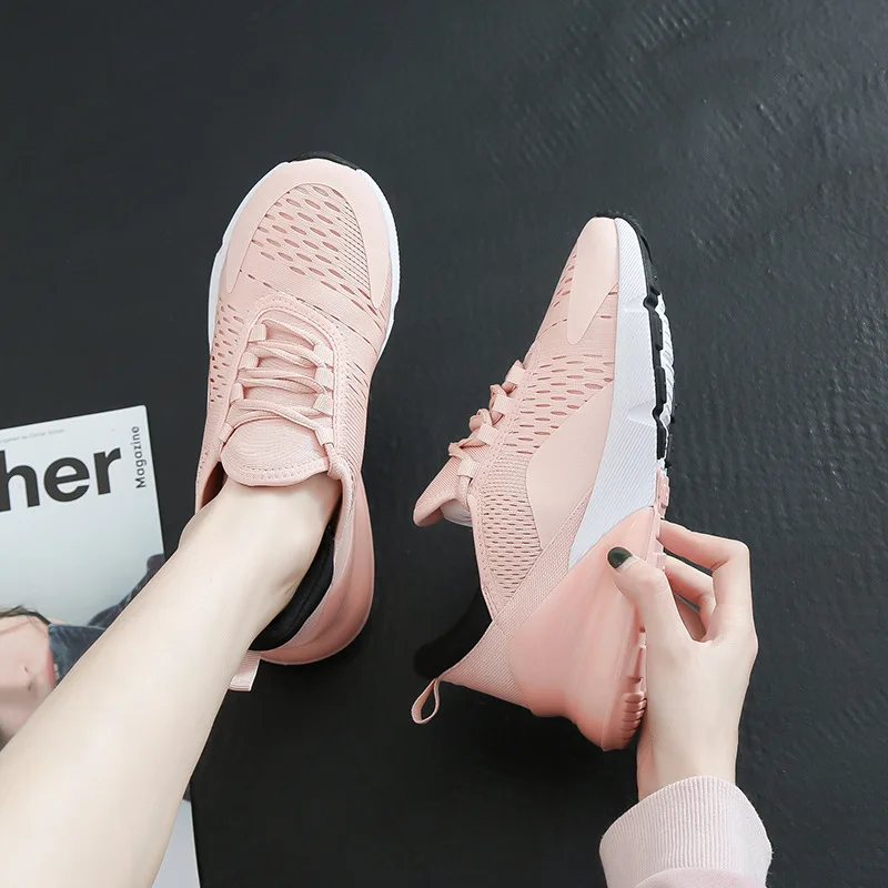 Krasovki Sneakers Women Mesh Breathable Spring Autumn Dropshipping Fashion Lace Color Matching Student Thick Bottom Women Shoes Krasovki Sneakers Women Mesh Breathable Spring Autumn Dropshipping Fashion Lace Color Matching Student Thick Bottom Women Shoes