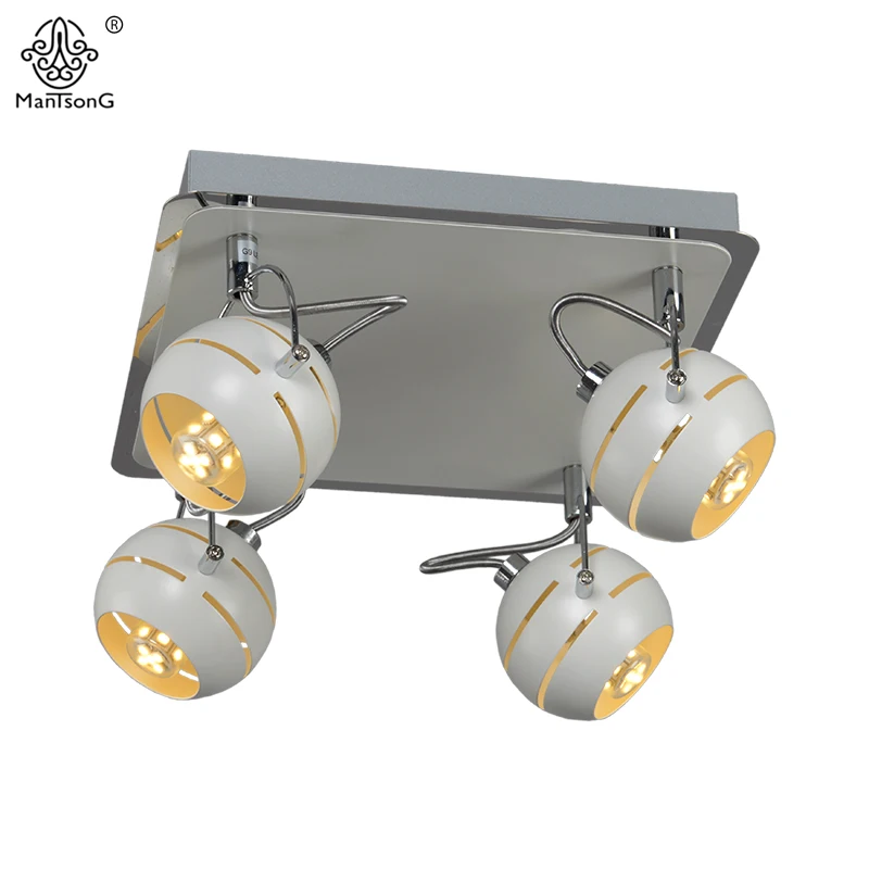 New Iron Led Ceiling Spotlight Bedroom Modern Track Light