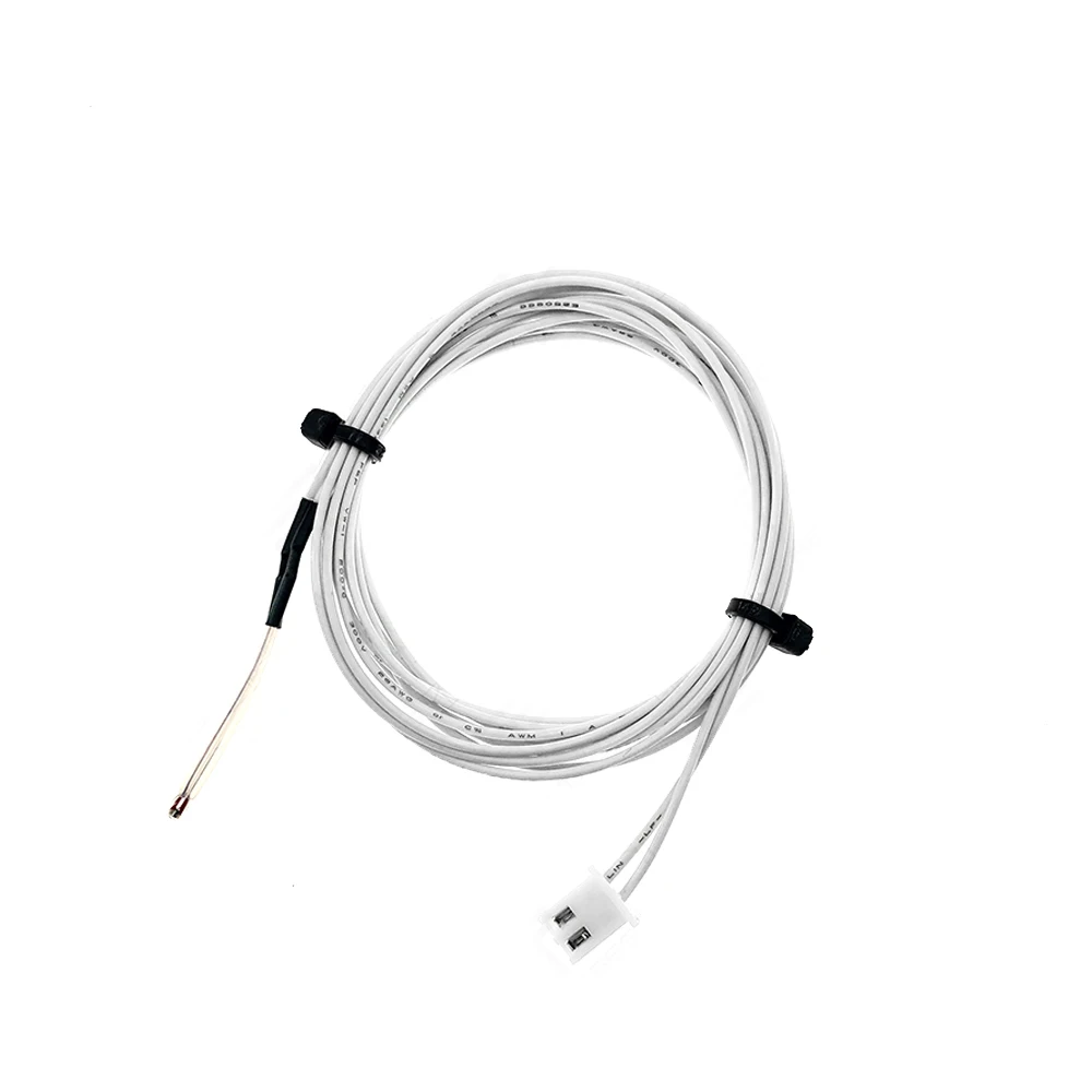100K Ohm NTC 3950 Thermistor Sensor with Cable - Temperature Sensor with 1M Line for 3D Printer Accessories