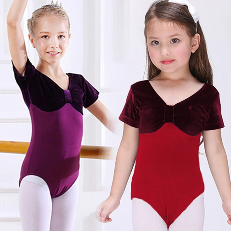 Buy Girls Leotards Velvet Ballet Dress Dance Wear