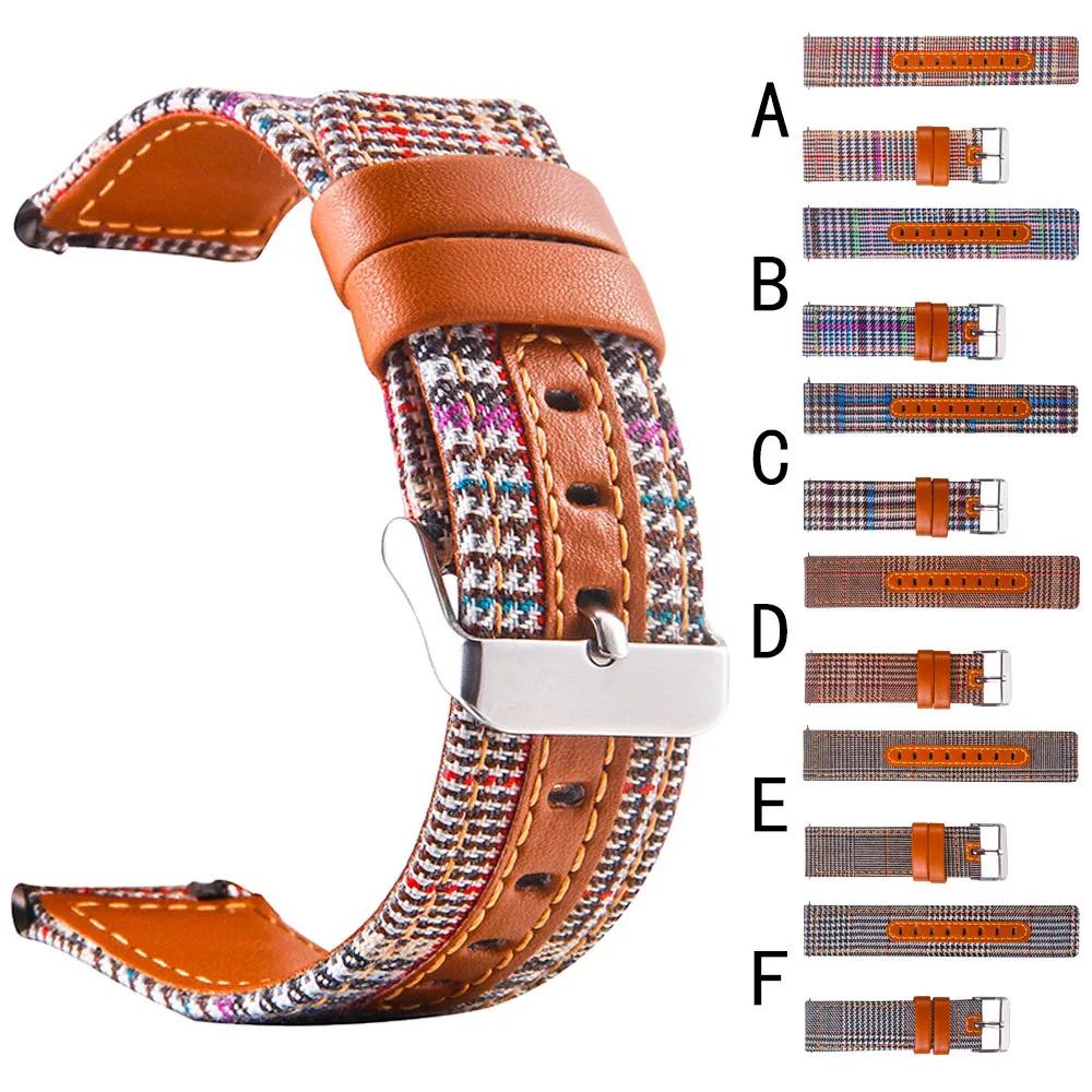 

2018 watchband 20mm Nylon Adjustable Replacement Band Sport Strap For Samsung Galaxy watch 42mm Watch Wrist reloj relogio clock