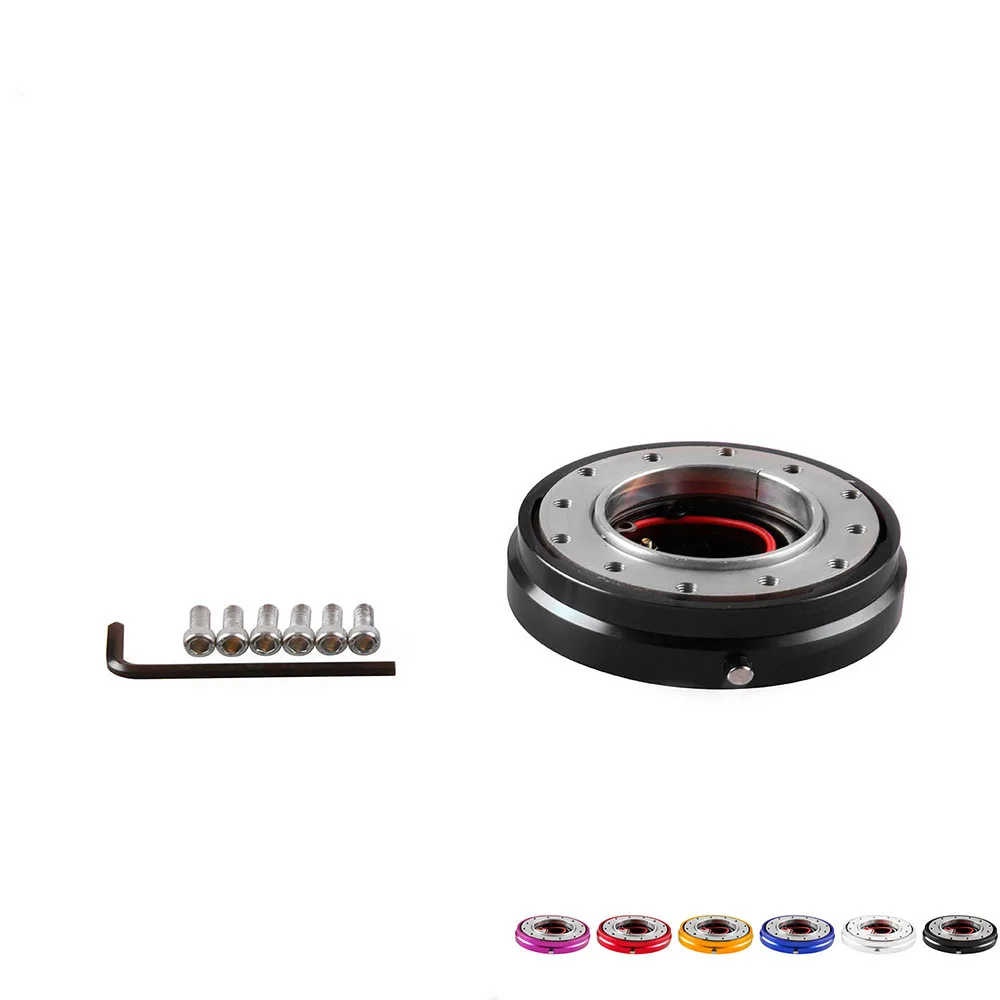 

Hot Selliing Thin Version Steering Wheel steering-wheel Quick Release Hub Adapter Snap Off Boss kit (Default color is Red) QR005