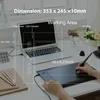 10x6.25 Inch Huion Graphics Tablet Animation Design Drawing H610PRO V2, Digital Tablet Upgrade to H610X Linux Android Compatible 3