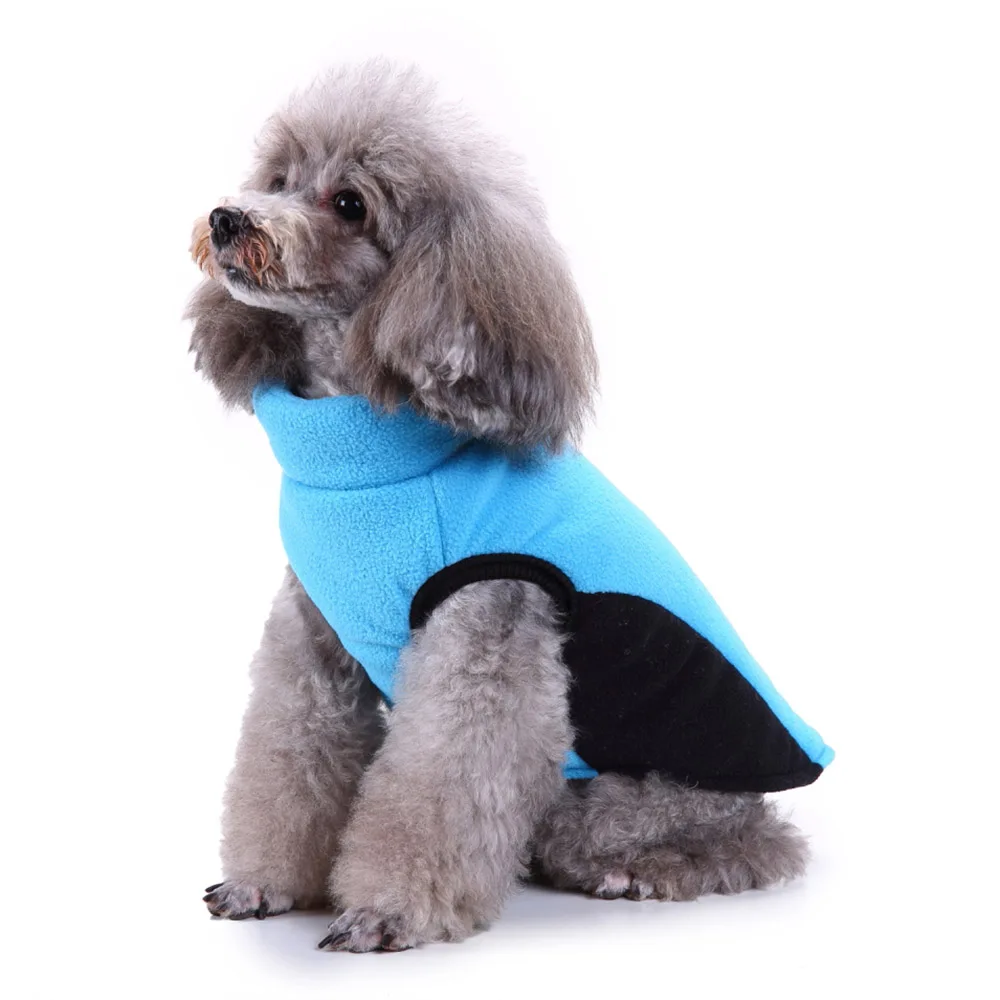 Зимнее пальто для собаки теплое флисовое жилетка на молнии Одежда для домашних животных для маленьких и средних собак Чихуахуа Одежда Йорк наряд костюм кошки 3 цвета