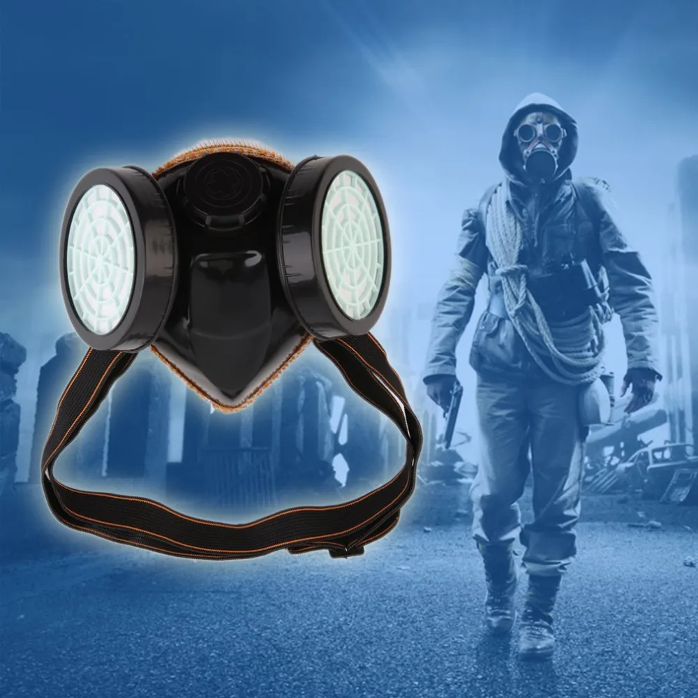 New Protection Filter Dual Gas Mask Chemical Gas Anti Dust Paint Respirator Face Mask with Goggles Industrial Safety Unisex Mask New Protection Filter Dual Gas Mask Chemical Gas Anti Dust Paint Respirator Face Mask with Goggles Industrial Safety Unisex Mask