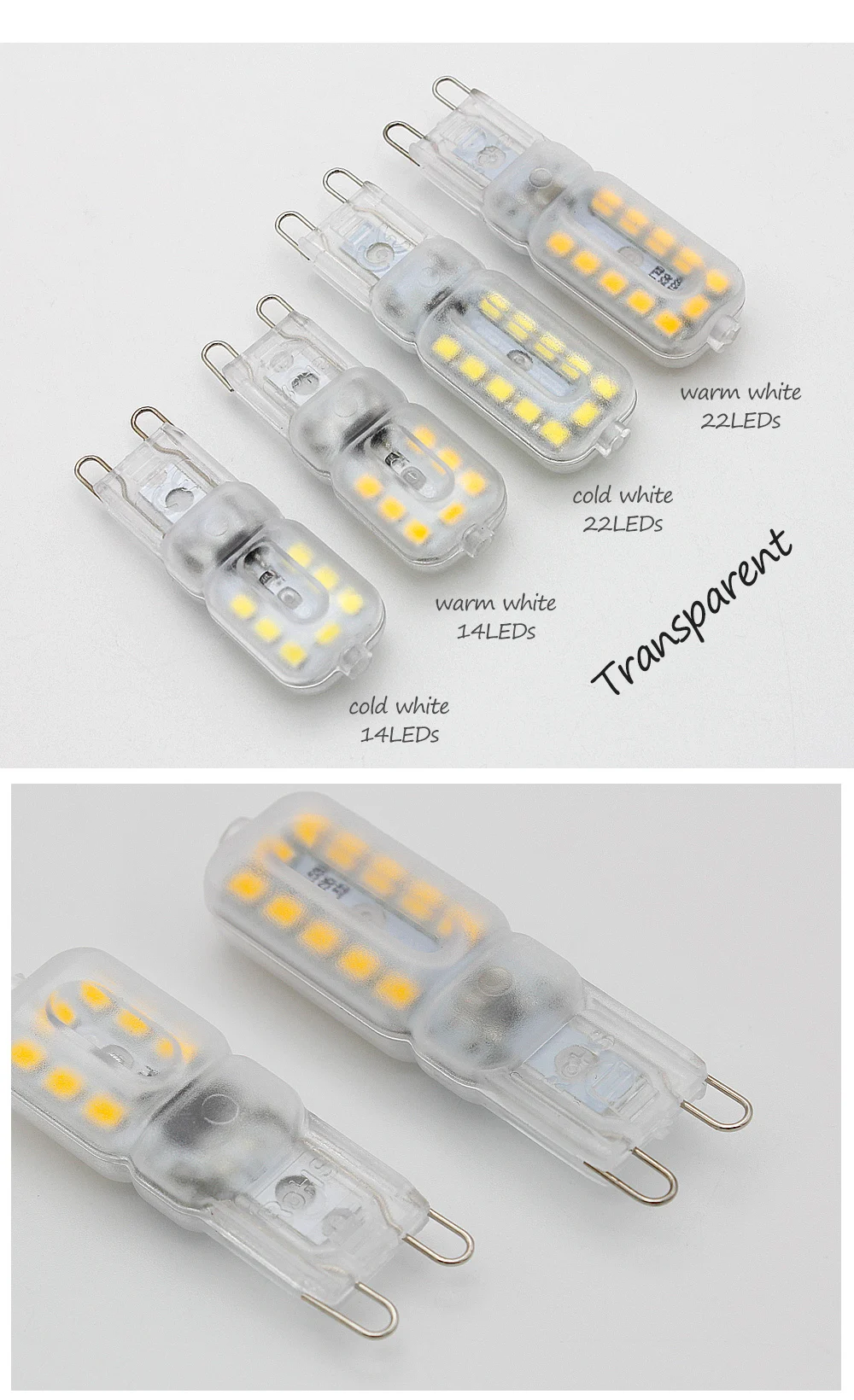 ANBLUB 2 шт. G9 светодиодный 14 светодиодный s 22 светодиодный s кукурузный светильник SMD 2835 лампочка Замена 10 Вт 20 Вт 30 Вт галогенная лампа AC 220 В Точечный светильник для люстры