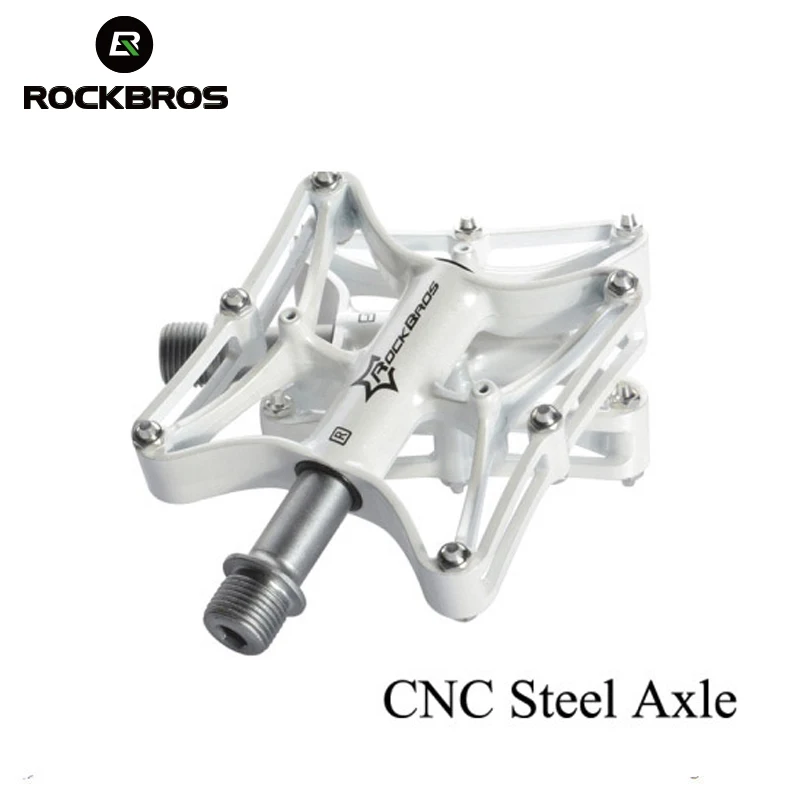 

ROCKBROS Cycling Bike Bicycle MTB Magnesium Pedals Platform CNC Steel/Titanium Axle 9/16" Pedals Riding Bike Ultralight Pedals
