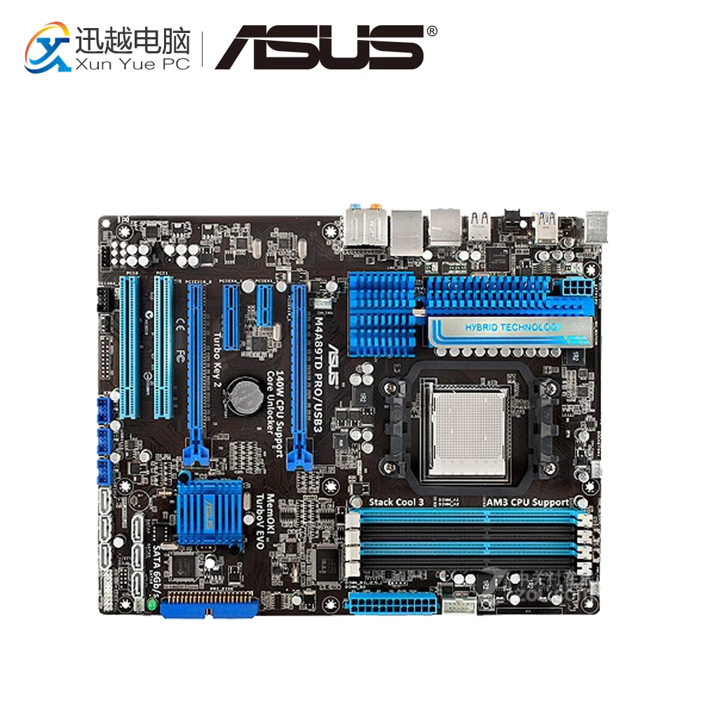 

Asus M4A89TD PRO/USB3 Desktop Motherboard M4A89TD PRO USB3 890FX Socket AM3 DDR3 SATA3 USB3.0 ATX