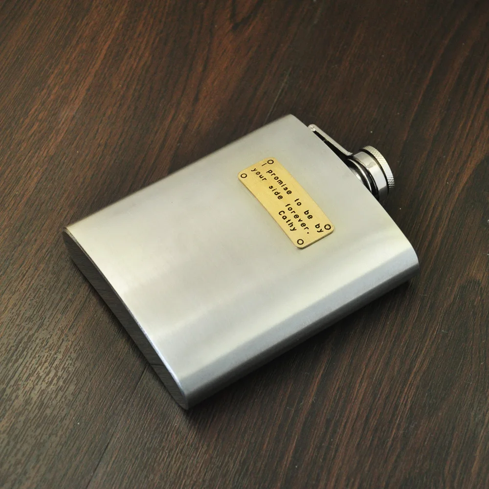 Custom Flask, Personalized Engraved Flask, Stainless Steel Flask