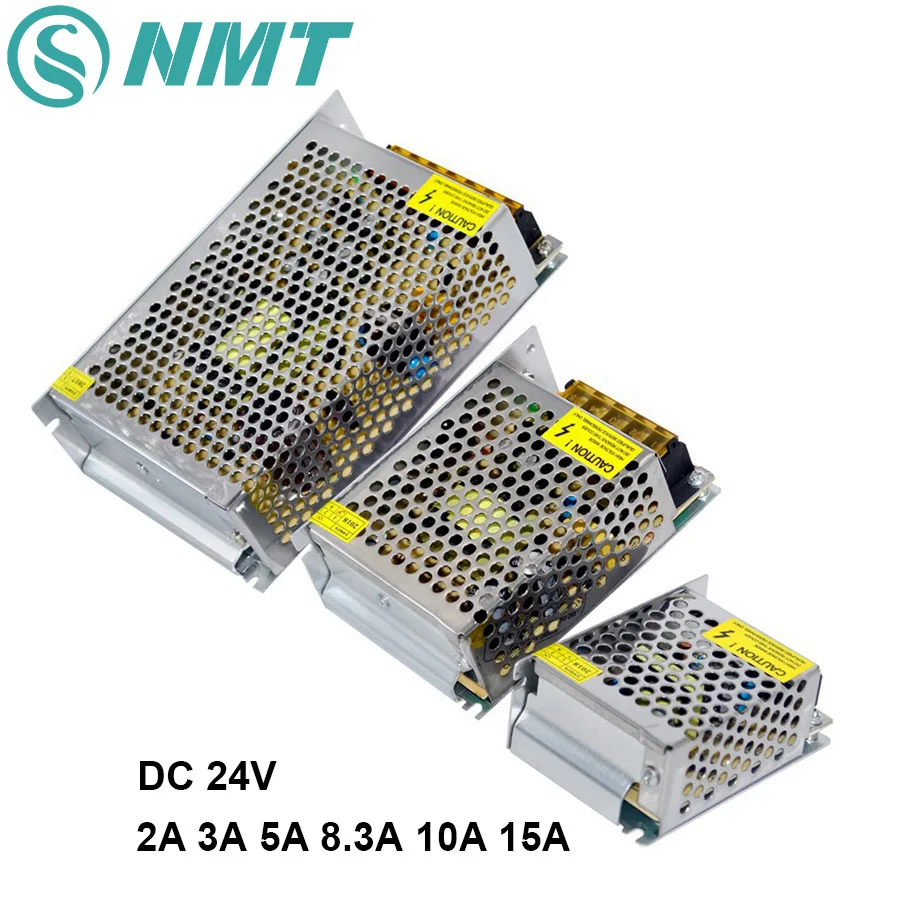 

DC 24V Power Supply AC100-240V to 2A 3A 5A 8A 10A 15A LED Driver Transformer Power Adapter for SMD 5050 LED Strip