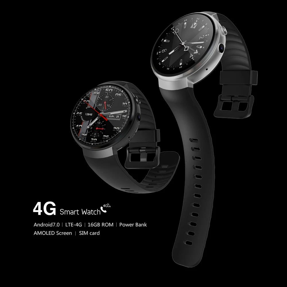 

Smart Watch Z28 Android 7.0 LTE 4G Bluetooth Smartwatch Heart Rate 1GB + 16GB Memory with Camera GPS WIFI PK LEM7 I7 Q1 pro