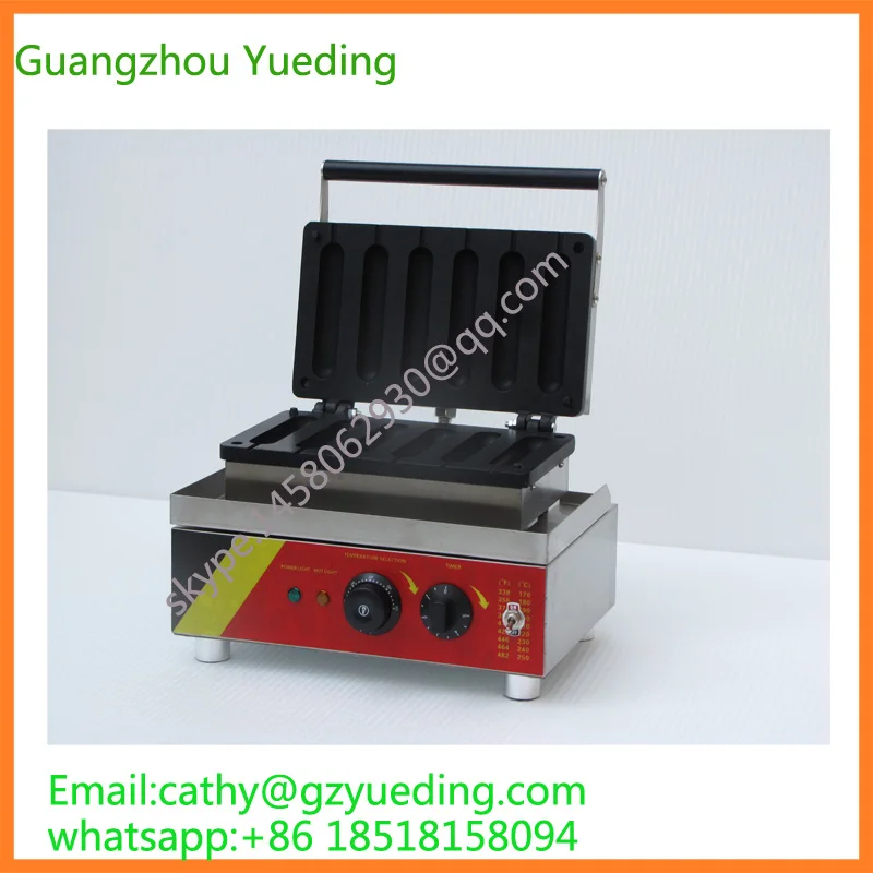 

Commercial French Hot Dog Machine Electric Hotdog Grill/Waffle Dog Baker Machine