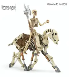 ПВХ фигурка модель череп топор солдат и лошадь