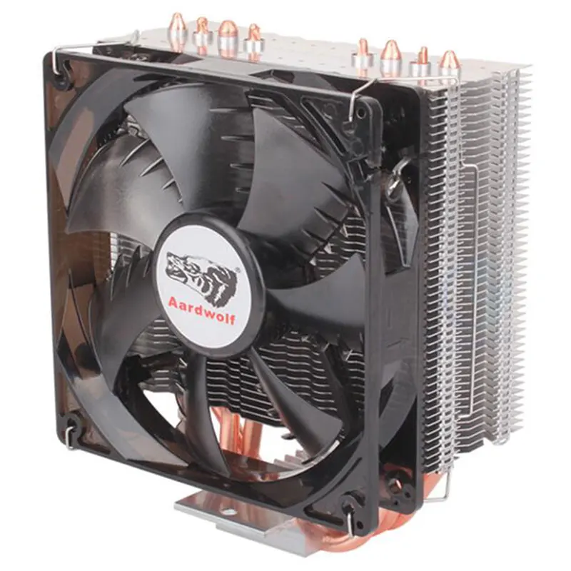 Hot Style 400 Version Of Desktop Computer CPU Heat Pipe Radiator 4PIN CPU Fan XuanBing Ultra-Quiet Fans 12v Cooling Heatpipe Fan jonsbo cr 201 4 cpu 12cm heat pipe radiator side led fan