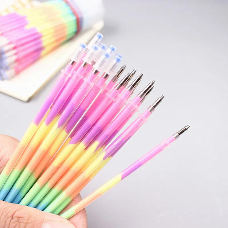 20Pcs-Lot-Multi-Color-Rainbow-Refill-Highlighters-Gel-Pens-ball-point-pen-Students-painting-graffiti-fluorescent