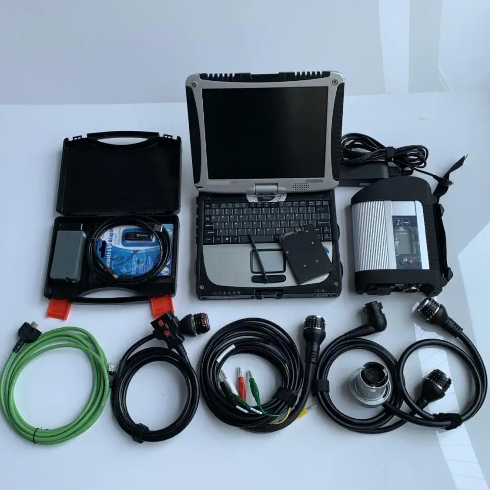 Ноутбук CF19 с 1 ТБ ssd win7 для mb star c4 диагностический инструмент и vas5054 obd2 сканер ODIS 4.4.10
