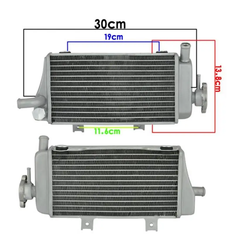 

Motorcycle Aluminium Cooling Radiator Left Righ for Honda LD450 CRF450R 2005 2006 2007 2008 CRF450 R 05 06 07 08 CRF 450R