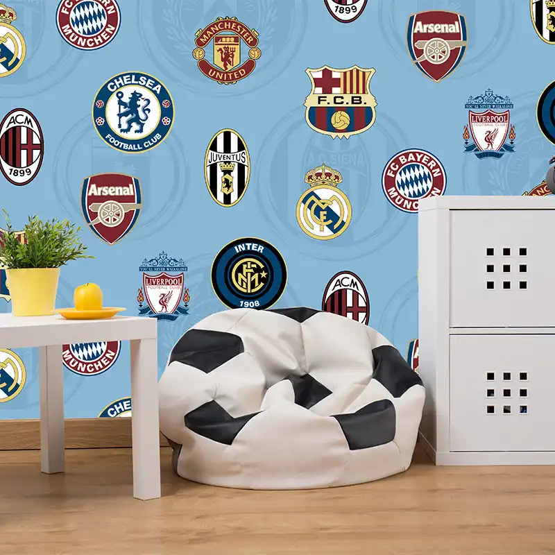 Football Mural Wallpaper Bedroom Boys Girls Children Football Funs Wallpaper Wallpapers Aliexpress