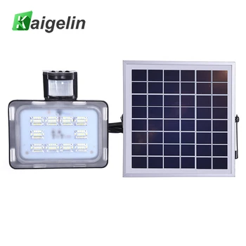 

Kaigelin LED Solar Flood Light 20W Outdoor Lighting With PIR Motion Sensor SMD 5730 DC12V 24V 6000K-6500K LED Lamp Floodlights