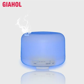 

GIAHOL 500ML Aroma Essential Oil Diffuser Ultrasonic Aromatherapy Machine Air Humidifier USB Moistener Atomizer Colorful Lights