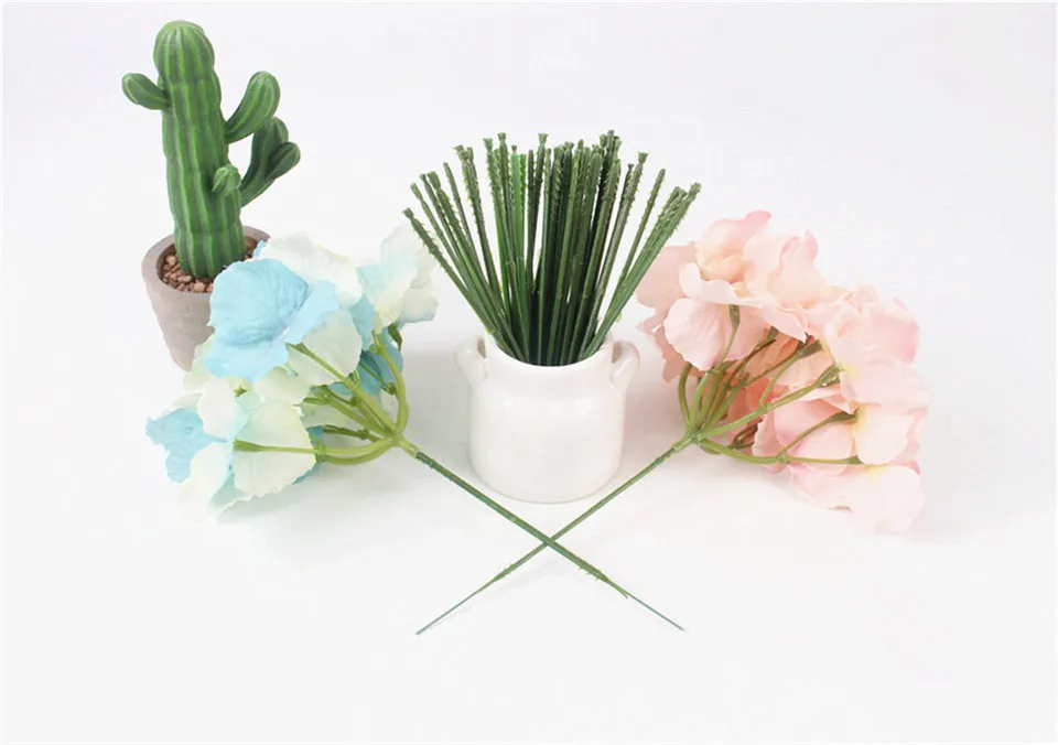 Аксессуар для головы пиона розы гортензии, содержащий проволочный искусственный цветок для украшения свадьбы