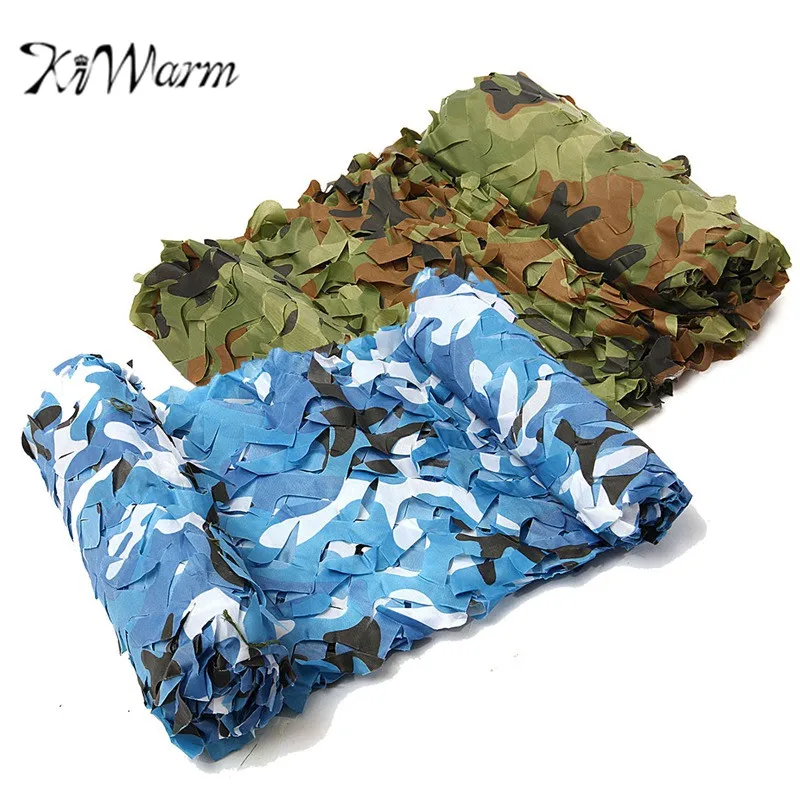 KiWarm, 7 м x 2 м, пустынная цифровая камуфляжная сетка, военная камуфляжная сетка для игр, камуфляжная сетка для охоты кемпинга, маскировка сада