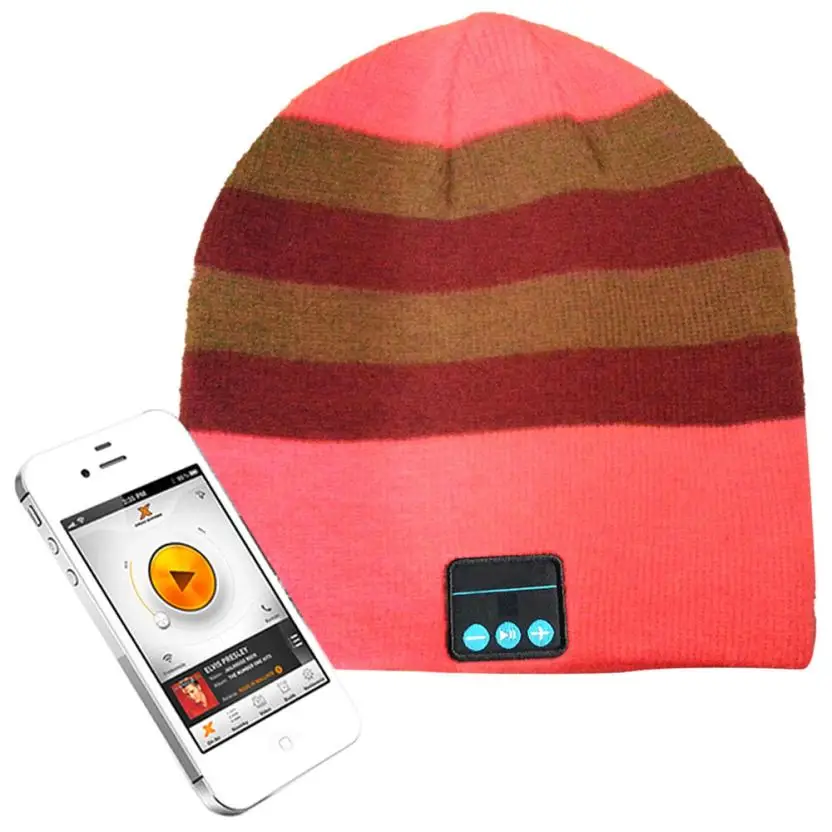 

New Soft Warm Beanie Hat Wireless Bluetooth Smart Cap Headset Headphone Speaker Mic Bluetooth Hat