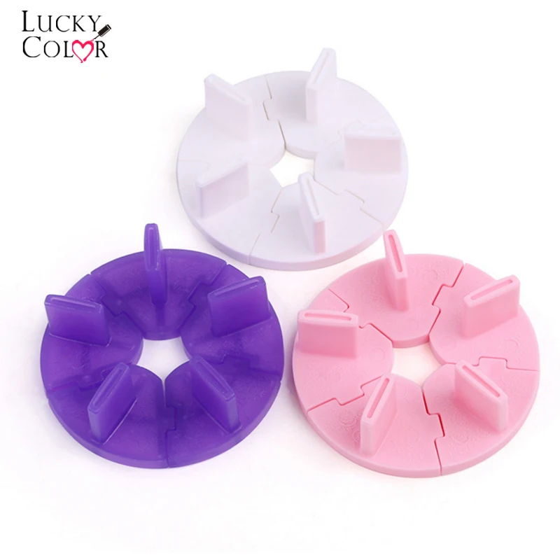 

Nail Art Display Detachable Lotus Seat Training Frame DIY False Nail Tips Practice Stand Holder Salon Manicure Supplies Tools