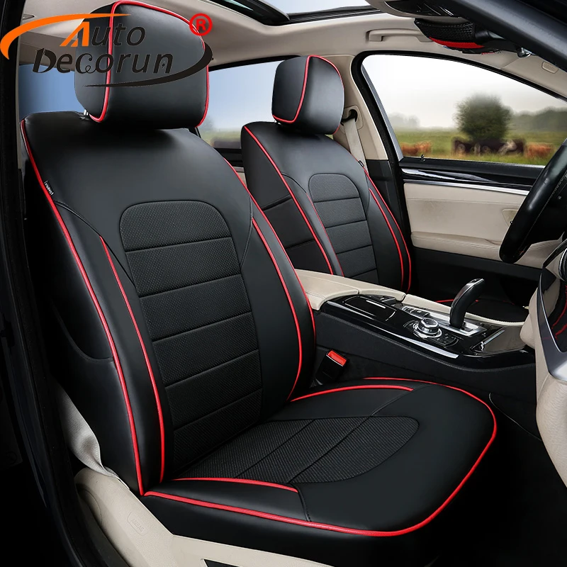AutoDecorun PU leather car seat cushion for Land Rover Discovery 4 2011