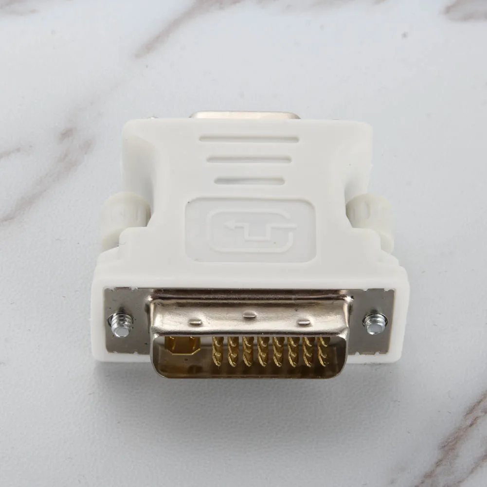 

DVI-I Dual Link24+5 Male to HD 15 Pin VGA SVGA Female Video Card Monitor LCD Converter Adapter WIF66