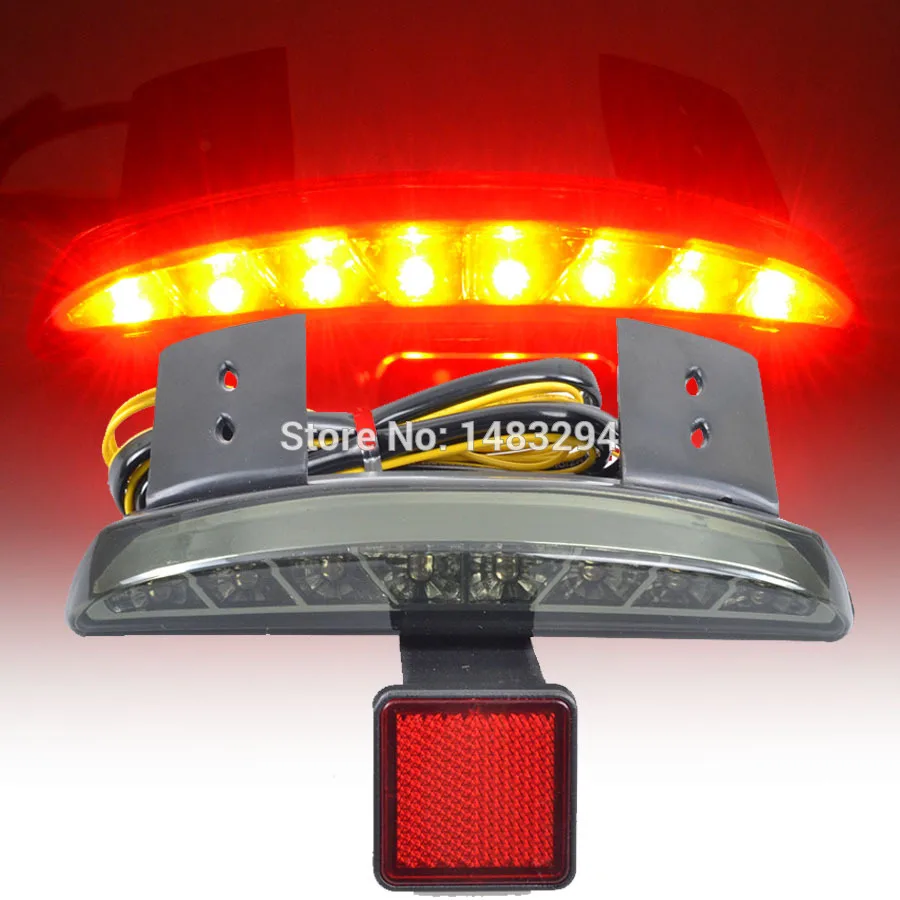 Forty Eight 72 Rear Fender Edge Intergrated LED Tail Light W/ Turn