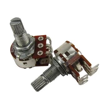 

Musiclily Metric 18mm Split Shaft B250k Double Layers Guitar Potentiometers (2 Pieces)