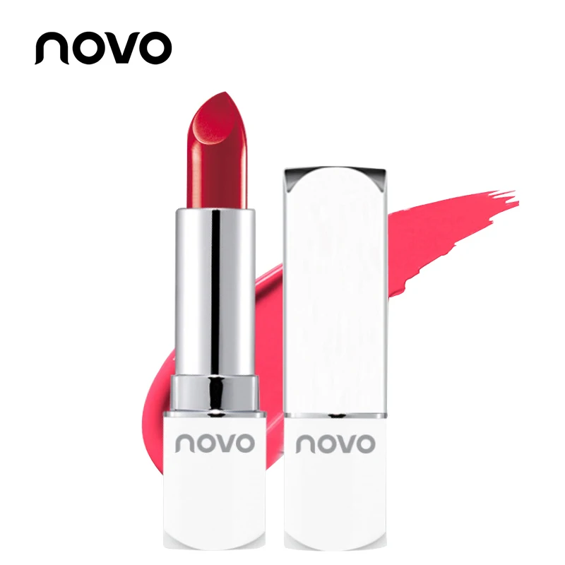 Novo 8 расцветок матовая помада длительный увлажняющий шелковистой Nude Lip Stick макияж