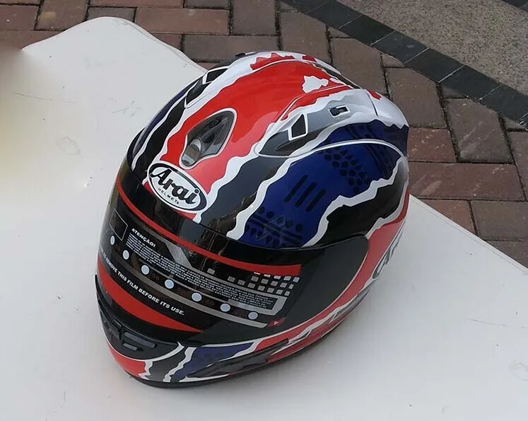 Arai синий и красный специальный анфас Arai шлем мотоциклетный шлем