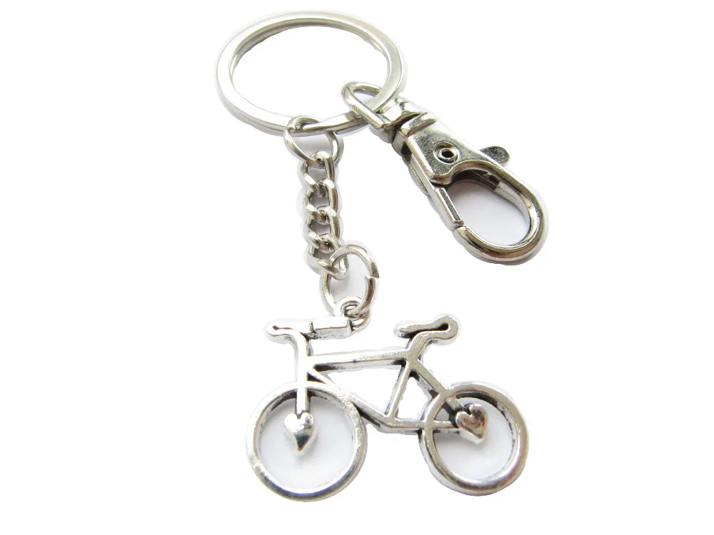 Wholesale 2pcs Bicycle Keychain, Bicycle Key Ring, Personalized