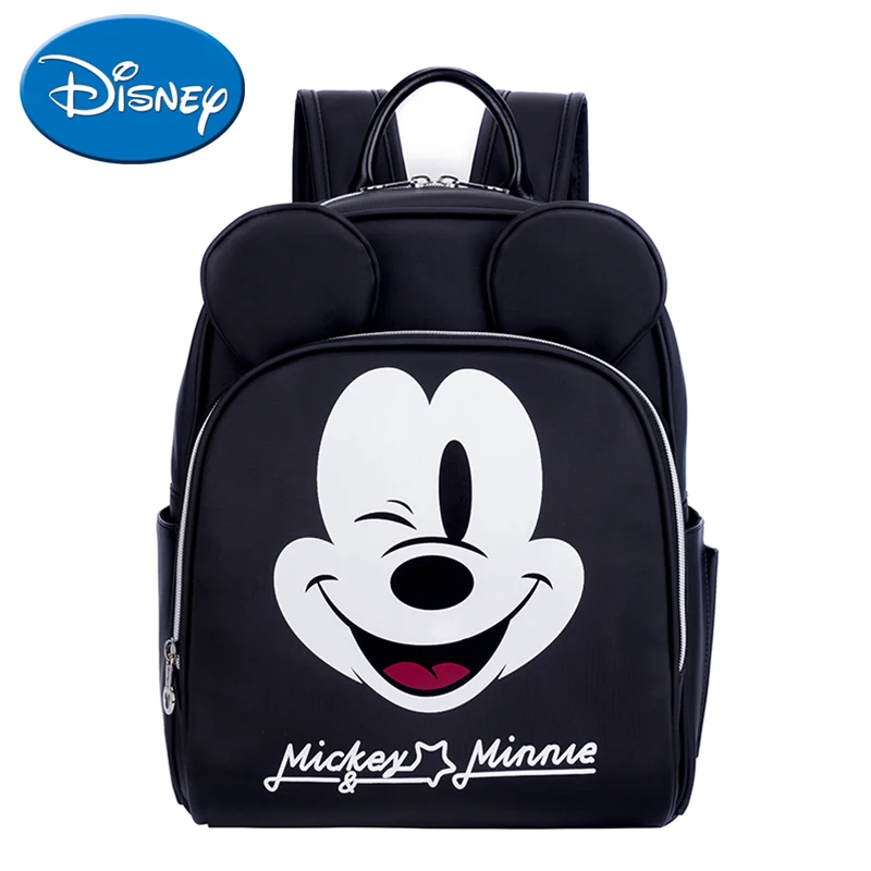 

Disney Mummy Bag Multifunction Large Capacity Double Shoulder Travel Backpack Baby Handbag Bottle Bag Fashion Insulation Bags