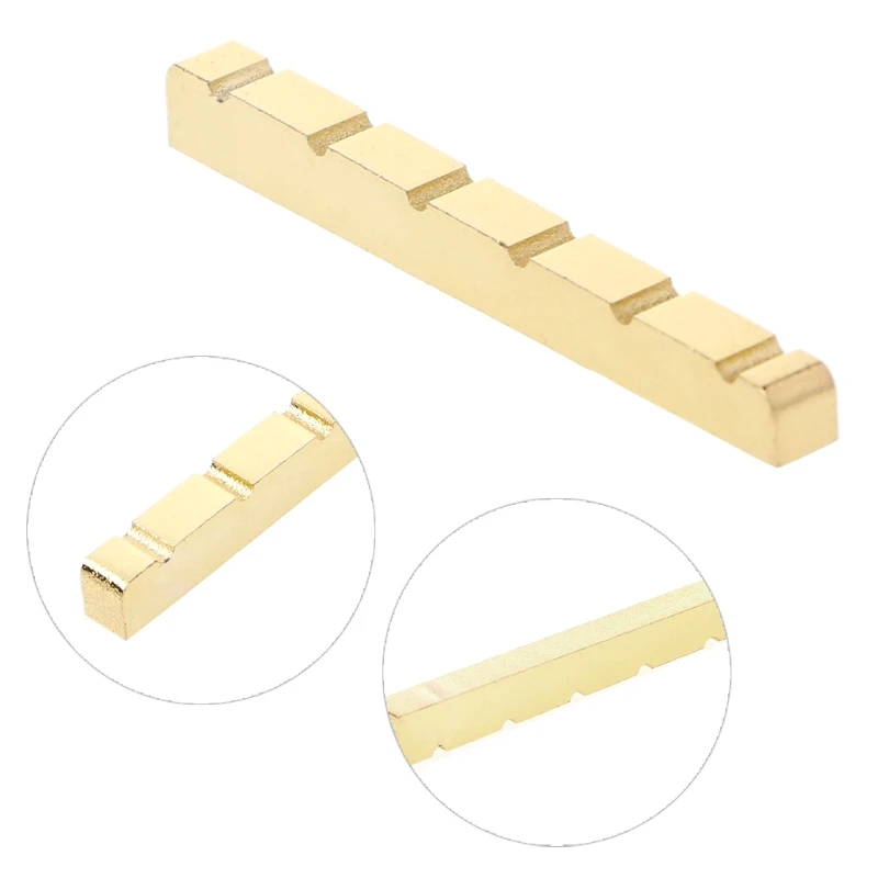 

6 String Brass Guitar Locking Nut for ST Electric Guitar Parts Replacement 42mm