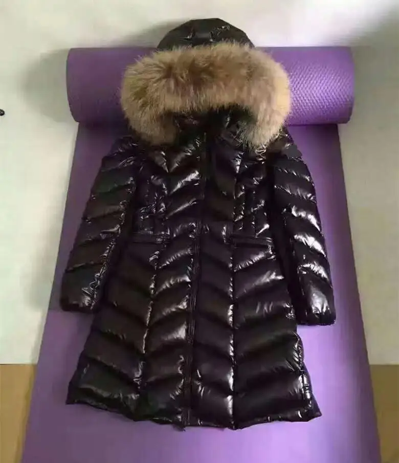 Raccoon fur parka 2018 Winter jacket women down jackets Women's downs coat thicken womens medium length down jacket outerwear