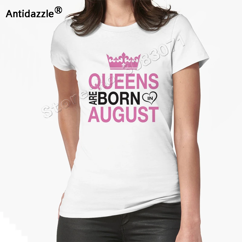 Antidazzle оригинальные летние Queens родились в августе мультфильм для женщин крутая