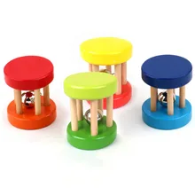Baby Rattles Funny Wooden Toy Kid Children Intellectual Developmental Educational Toys Spiral Rattles for Baby Toys