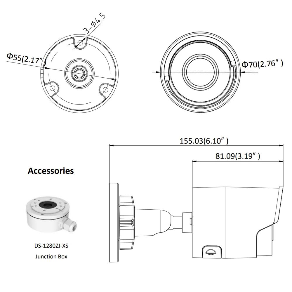  Hikvision OEM 8MP IP Camera DT085-I OEM from DS-2CD2085FWD-I Bullet network CCTV Camera Updateable 