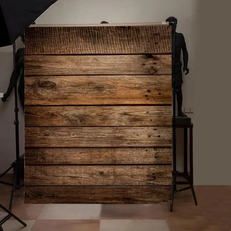 

Wood Plank Noble Elegant Color Atmosphere Durable Texture Photography Background Cloth Backdrop Studio Photo Decor