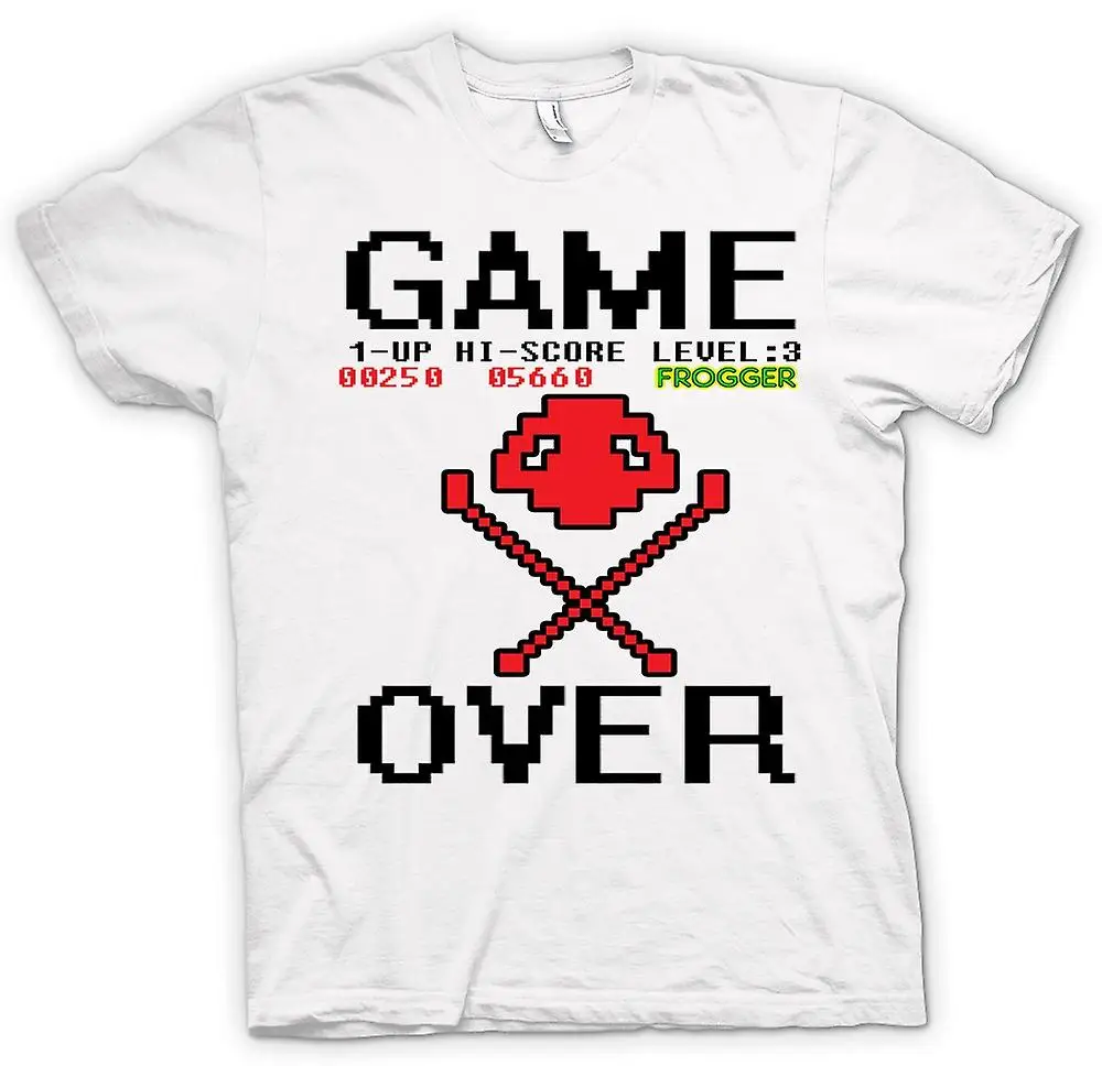 Mens T shirt Frogger Game Over Retro Computer Game 0sTShirts AliExpress