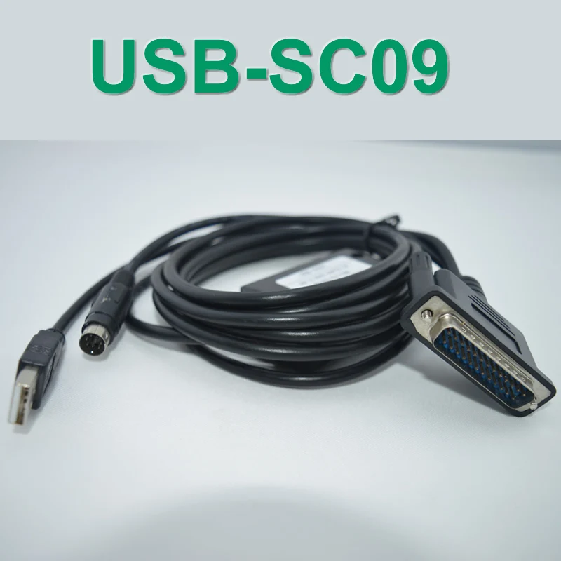 USB-SC09 Кабель для программирования для MELSEC-FX PLC(FX1N/2N/3 S/3g/3U) и серии, есть