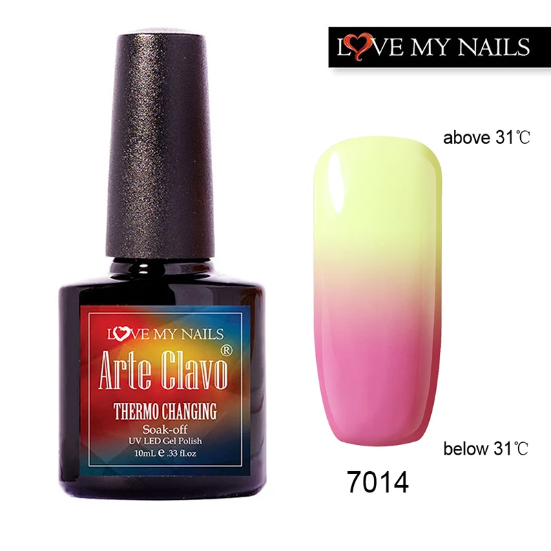 

Arte Clavo Temperature Change Color Professional Nail Art Paint UV Gel Nail Polish Colors Soak Off Gel Varnish Lacquer