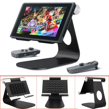 

Aluminum Play Stand Dock Holder For Nintendo Switch NS Adjustable Angle 2 colos Mount Holder