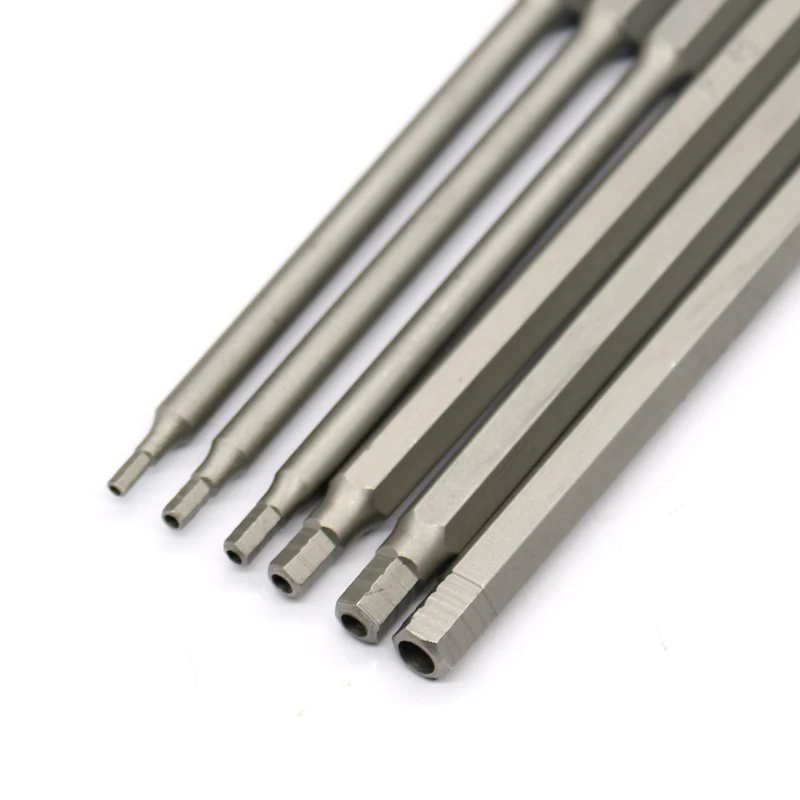 6 шт. 150 мм Экстра длинный шестигранный H2 H2.5 H3 H4 H5 H6 Набор бит ...