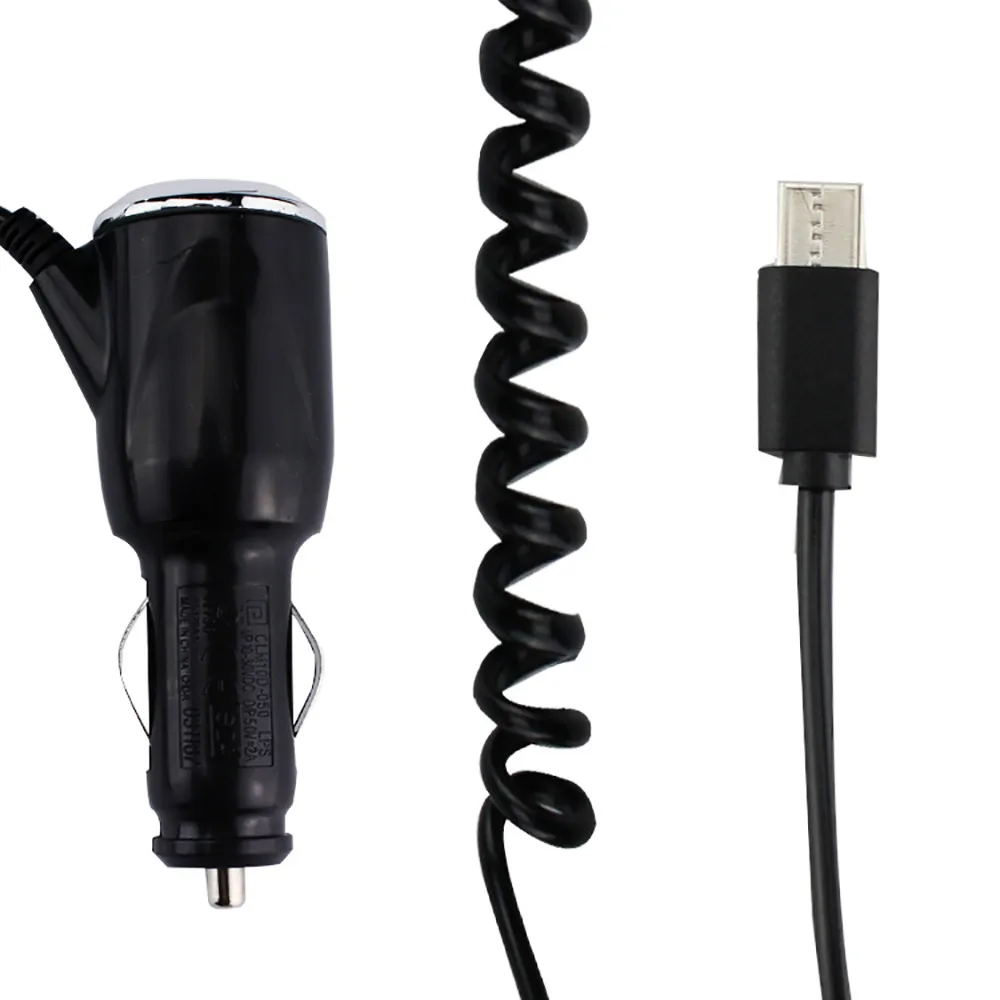 Автомобильное зарядное устройство USB Type C Адаптивное для Samsung S9 # D3 со светодиодным