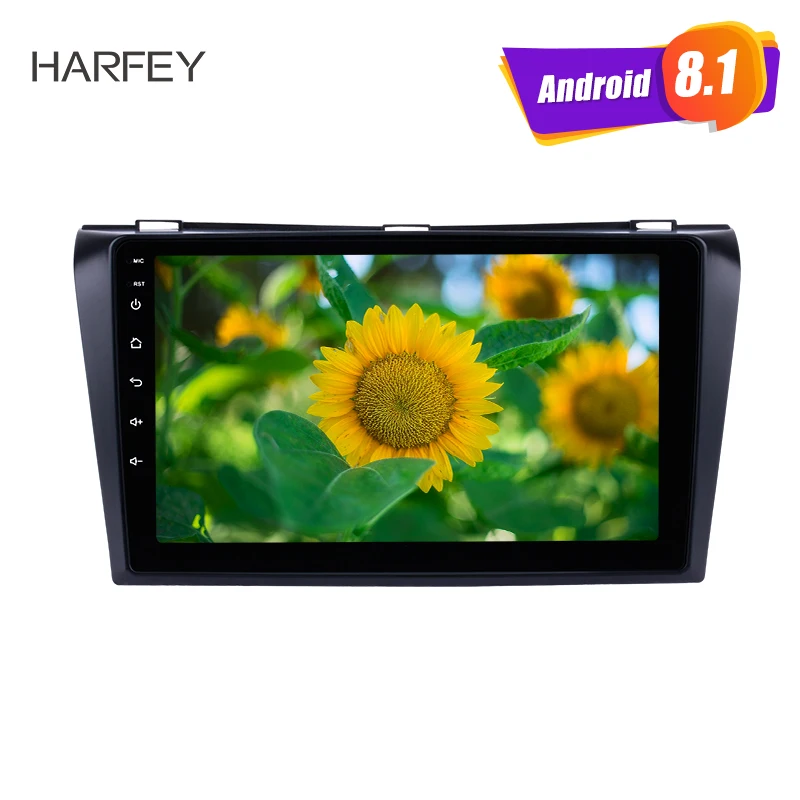 

Harfey 9" 2Din Android 9.0/8.1 GPS Car Radio Stereo For 2004 2005 2006 2007 2008 2009 Mazda 3 Multimedia Player Head Unit