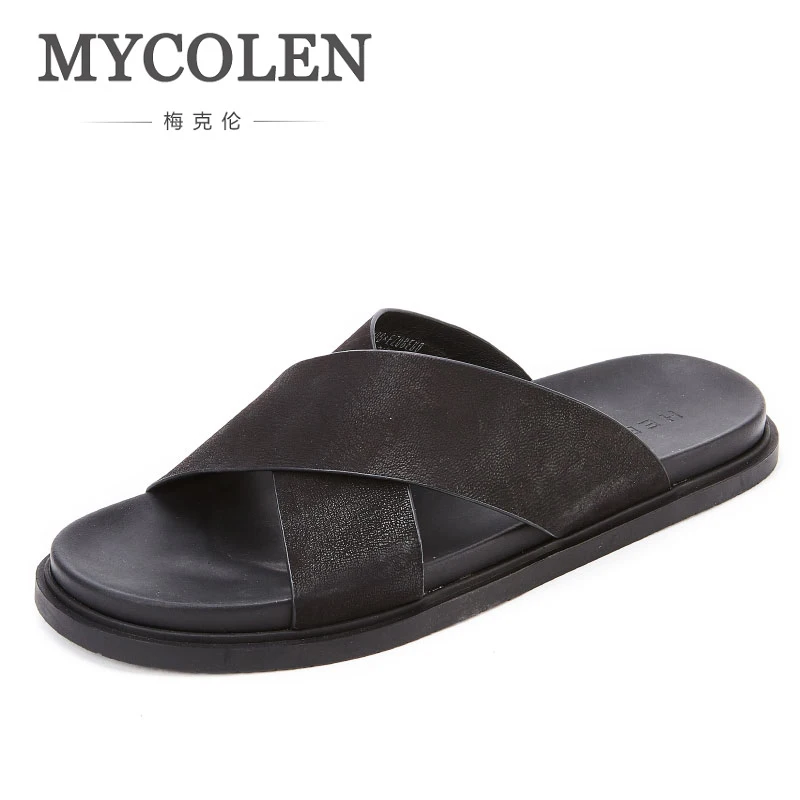 Chinelos Luxo Homens Sapatos De Mycolen Produto Praia Verão Dos Casais Não Anti Preto slip Men's Casa escorregar YW5qwg